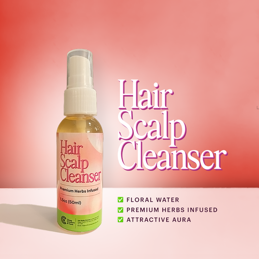 Hair Scalp Cleanser | Premium Herbs Infused | Detoxifier and Repairer | Floral Water | Attractive Aura| Unclog Hair Pores Follicles | Prevent Oil Buildup