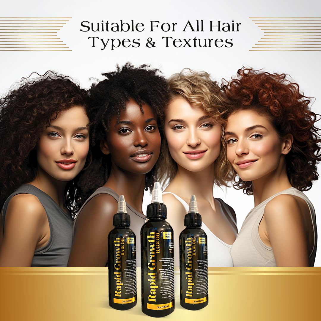 Rapid Growth Hair Oil| Premium infused| top 24 Organic Herbal Blends| Fenugreek| Rosemary| Argan| Saw Palmetto| Ginseng| Castor Oil