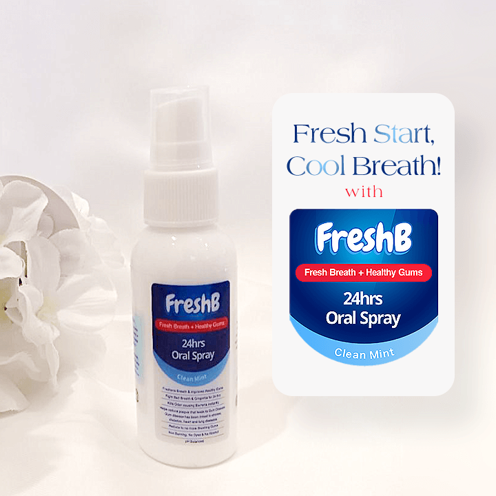 FreshB Fresh Breath + Healthy Gums 24hrs Oral Spray (Coconut Infused)